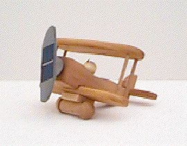 Solarflugzeug, Solarflieger, Doppeldecker mit Solarrotor