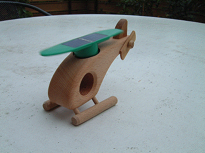 Der Solarhubschrauber kurz vor dem Abheben